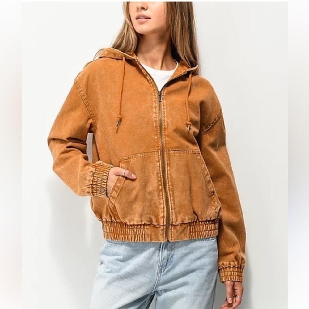 Empyre Baylor Tan Canvas Hooded Jacket Zumiez
